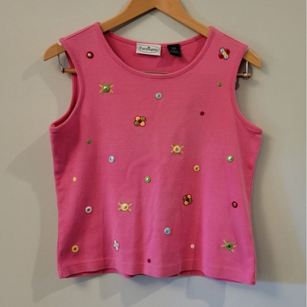 Vintage 90s Patchington Sleeveless Top